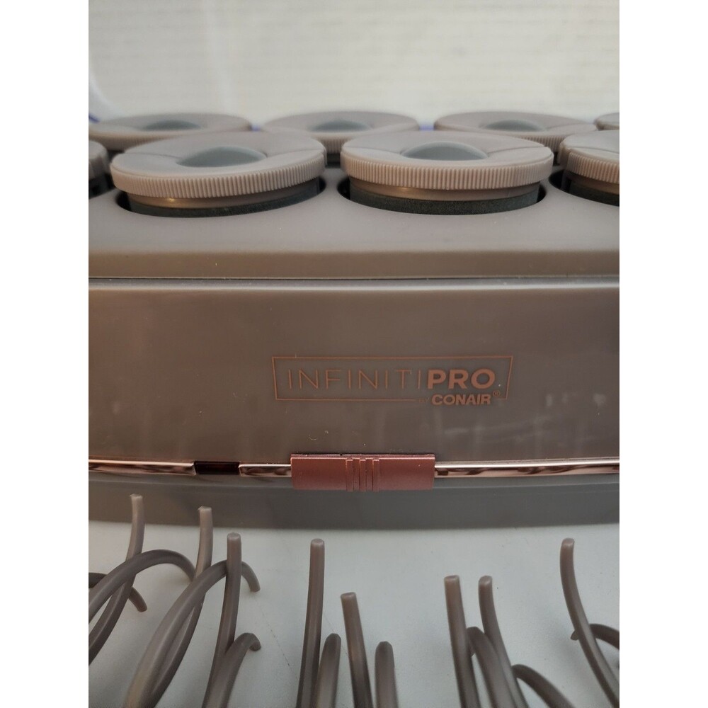 INFINITIPRO BY CONAIR Ceramic Flocked Hot Rollers 7 Clips - Picture 4 of 5
